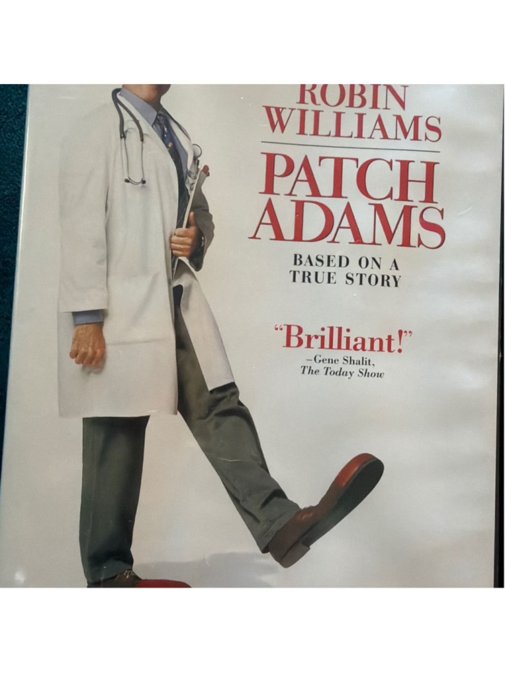 Patch Adams DVD Movie Starring Robin Williams White and Red